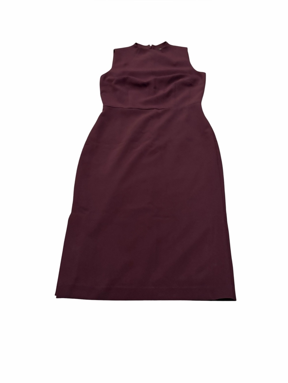 ANN TAYLOR wine colored sheath dress